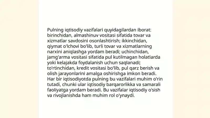 Pul aylanmasi va uning tarkibi 4