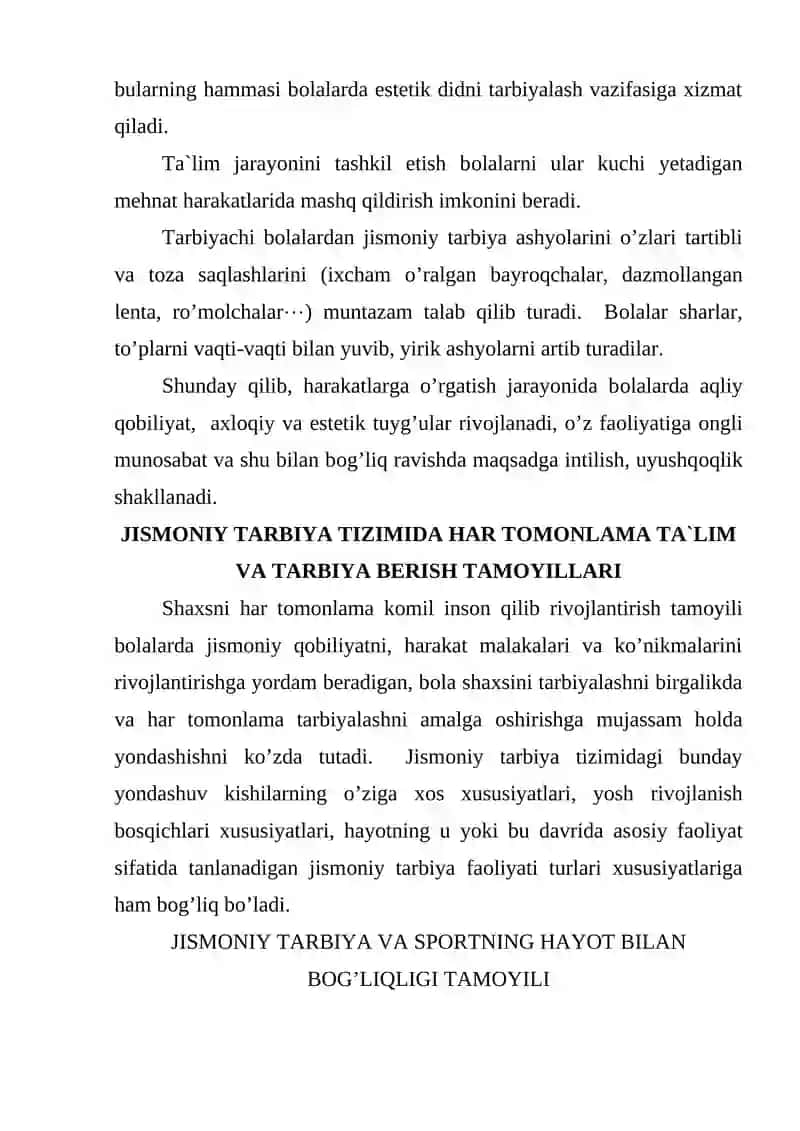 Jismоniy tarbiya jarayonida ta`lim va rivоjlanish asоslari 4