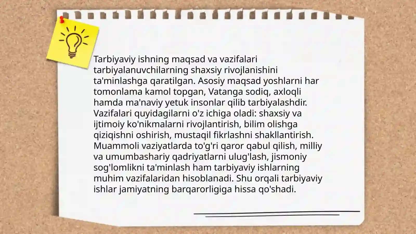 Tarbiyaviy ish texnogiyasi fanining maqsad va vazifalarining bugungi kundagi holatini tahlili 4