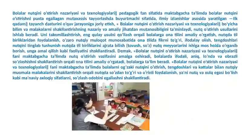 Bolalar nutqini o`stirish nazariyazi va texnologiyalari fanining ilmiy-nazariy asosolari 4