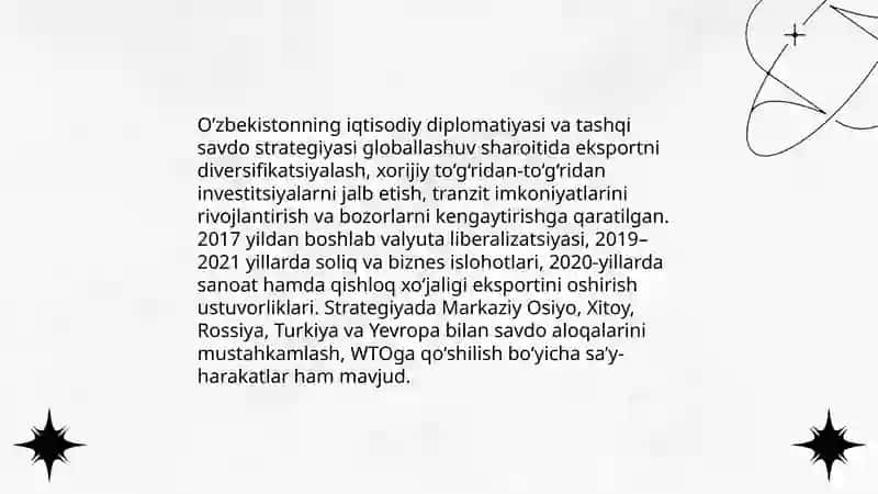 O’zbekistonning tashqi siyosati 4