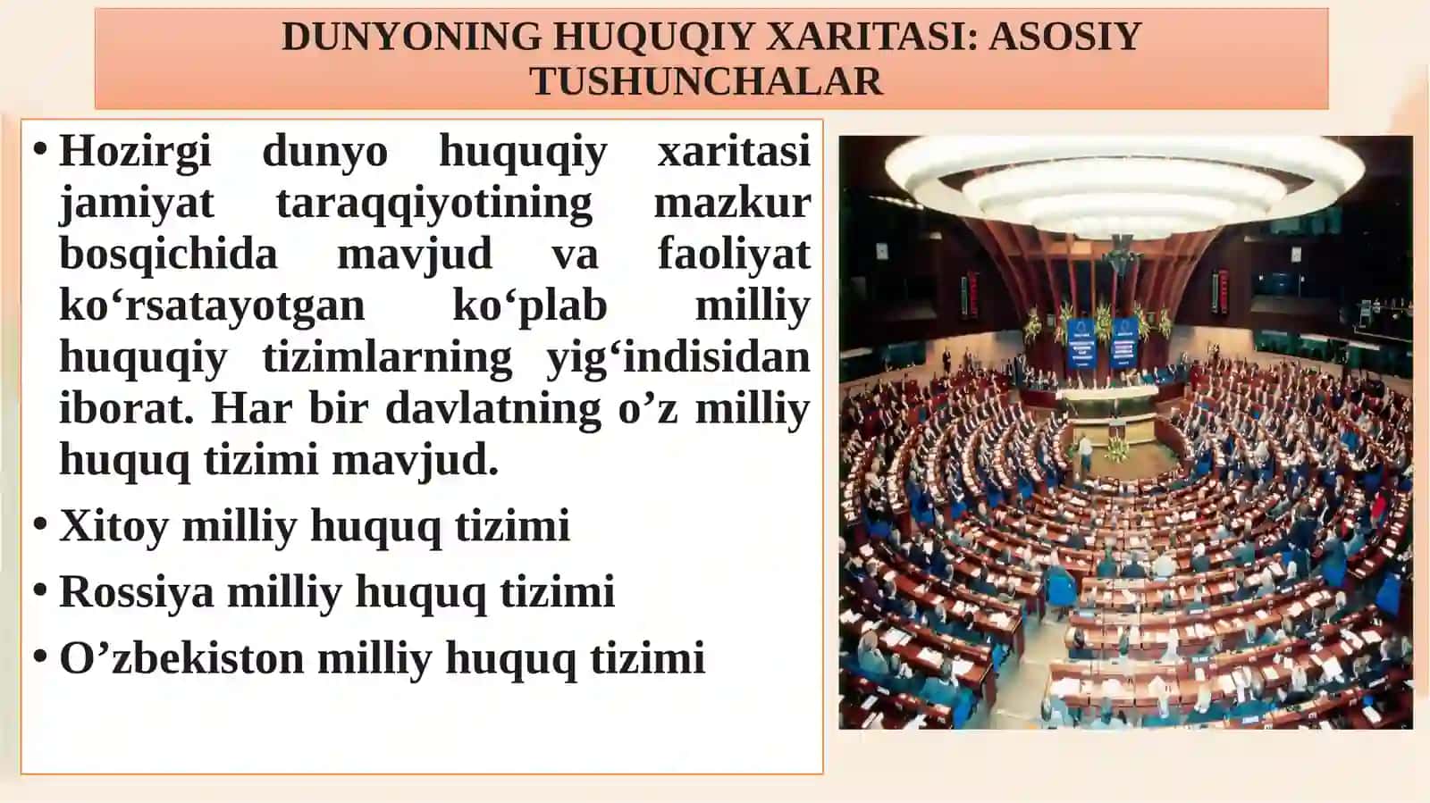 O'zbekiston milliy huquq tizimi va dunyoning asosiy huquqiy tizimlari 4