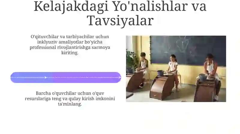 Inklyuziv Ta'lim bo'yicha Respublikada olib borilayotgan faoliyat 4