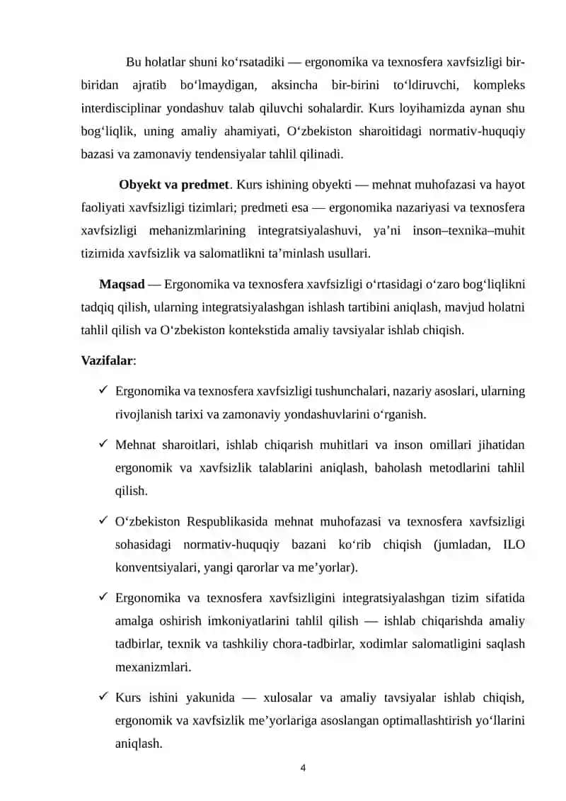 Ergonomika va texnosfera xafsizligining oʻzaro bogʻliqligi 4