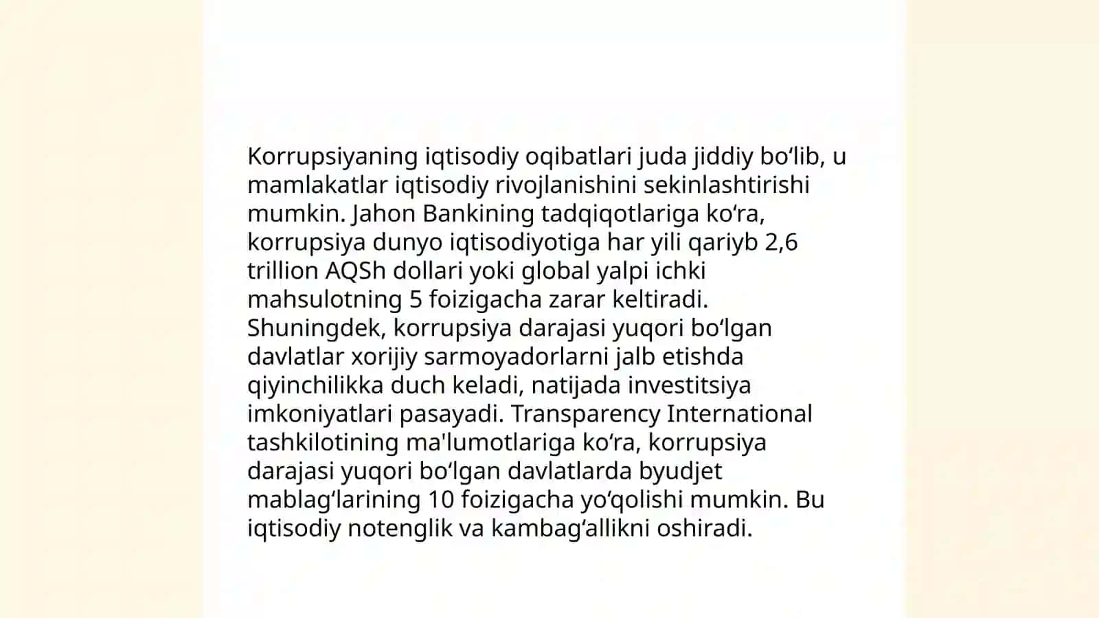 Korrupsiyaning sabablari 4