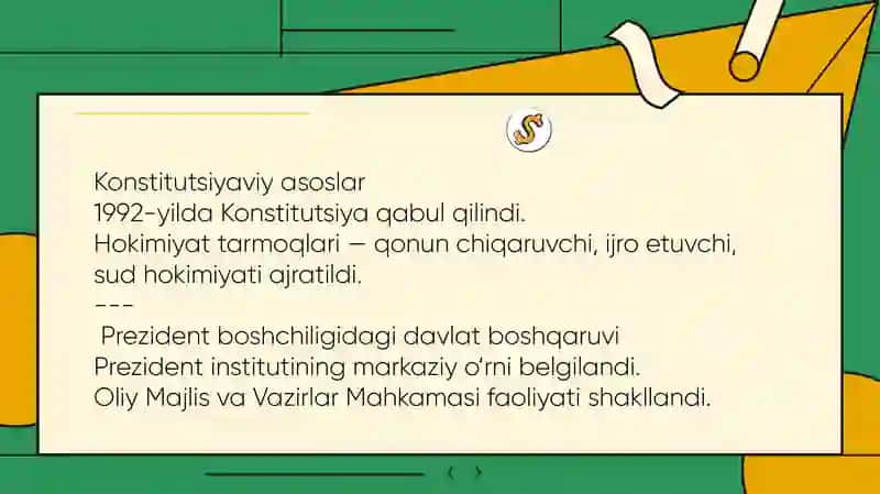 Mustaqillik yillarida davlat boshqaruv tizimida amalga oshirilayotgan islohotlar 4
