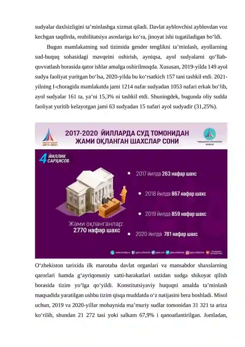SUD HUQUQ TIZIMIDA QONUNIYLIKNI YANADA MUSTAHKAMLASH 4