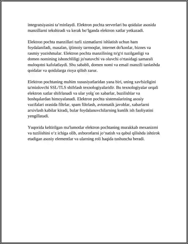 ELEKTRON POCHTA ORQALI TURLI AXBOROTLARNI JOʻNATISH VA QABUL QILIP OLISH 4