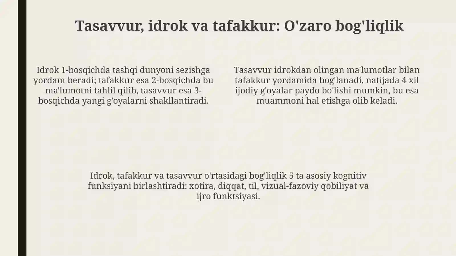 Xayol jarayonlari va xayol turlari 4