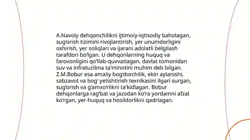 A.Navoiy va Z.M.Bobur iqtisodiy qarashlari 4