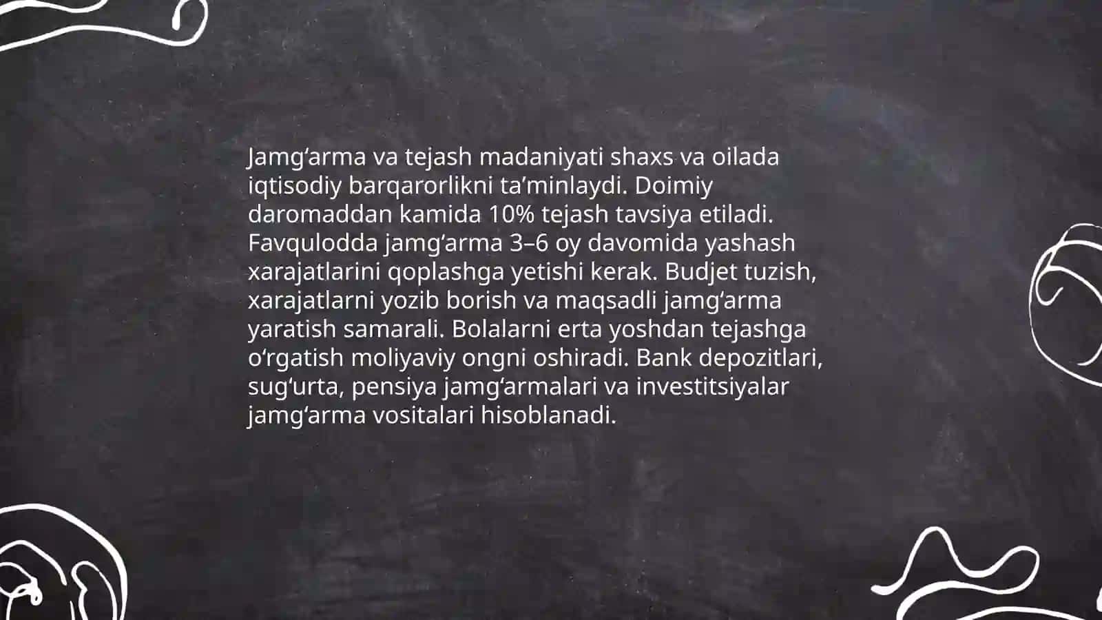 Oila byudjeti va shaxsiy moliyaviy rejalashtirish 4