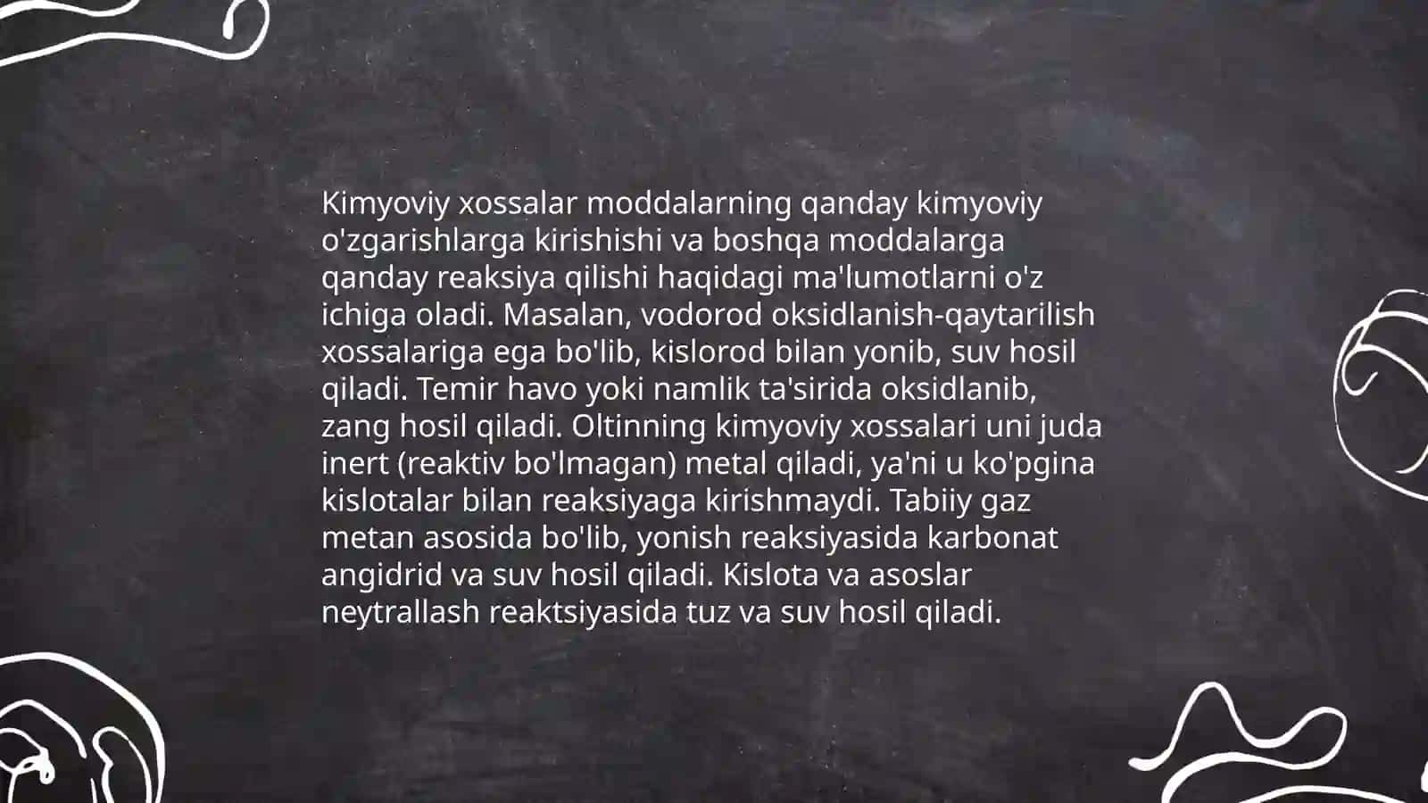 Kimyo 4-guruh elementlarining ahamiyati 4