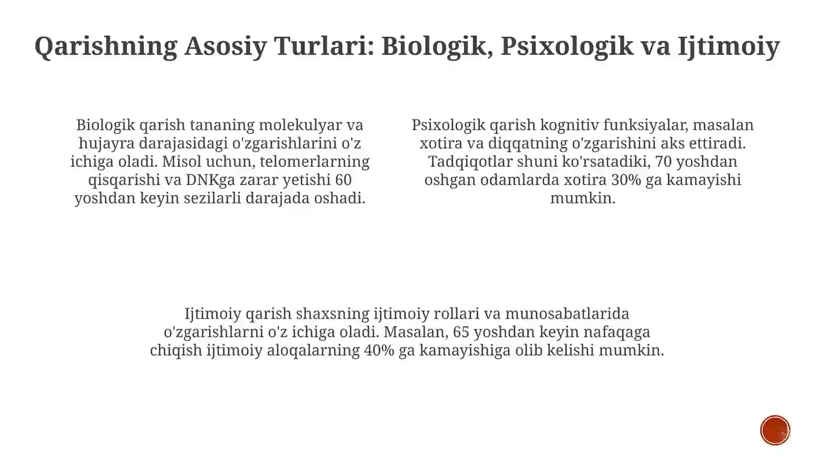 Gerontologiya va Qarish Psixologiyasiga Kirish 4