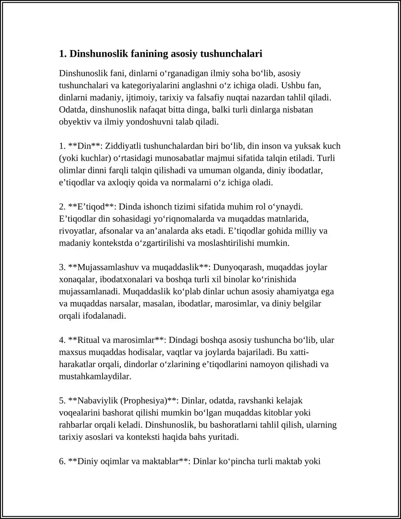 DINSHUNOSLIK FANINING PREDMETI MAQSADI VA VAZIFALARI 4