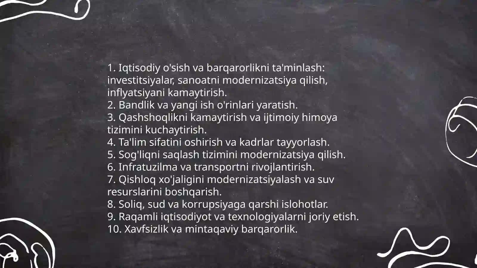 Prezident Shavkat Mirziyoyevning xalqga qilgan murojaatnomasi 4