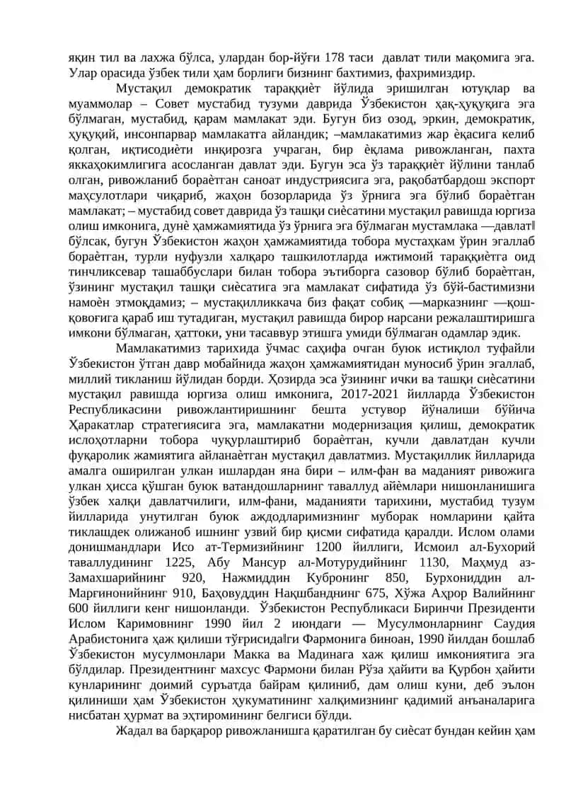 Yangilanayotgan O‘zbekiston milliy tiklanishdan – milliy yuksalish sari 4
