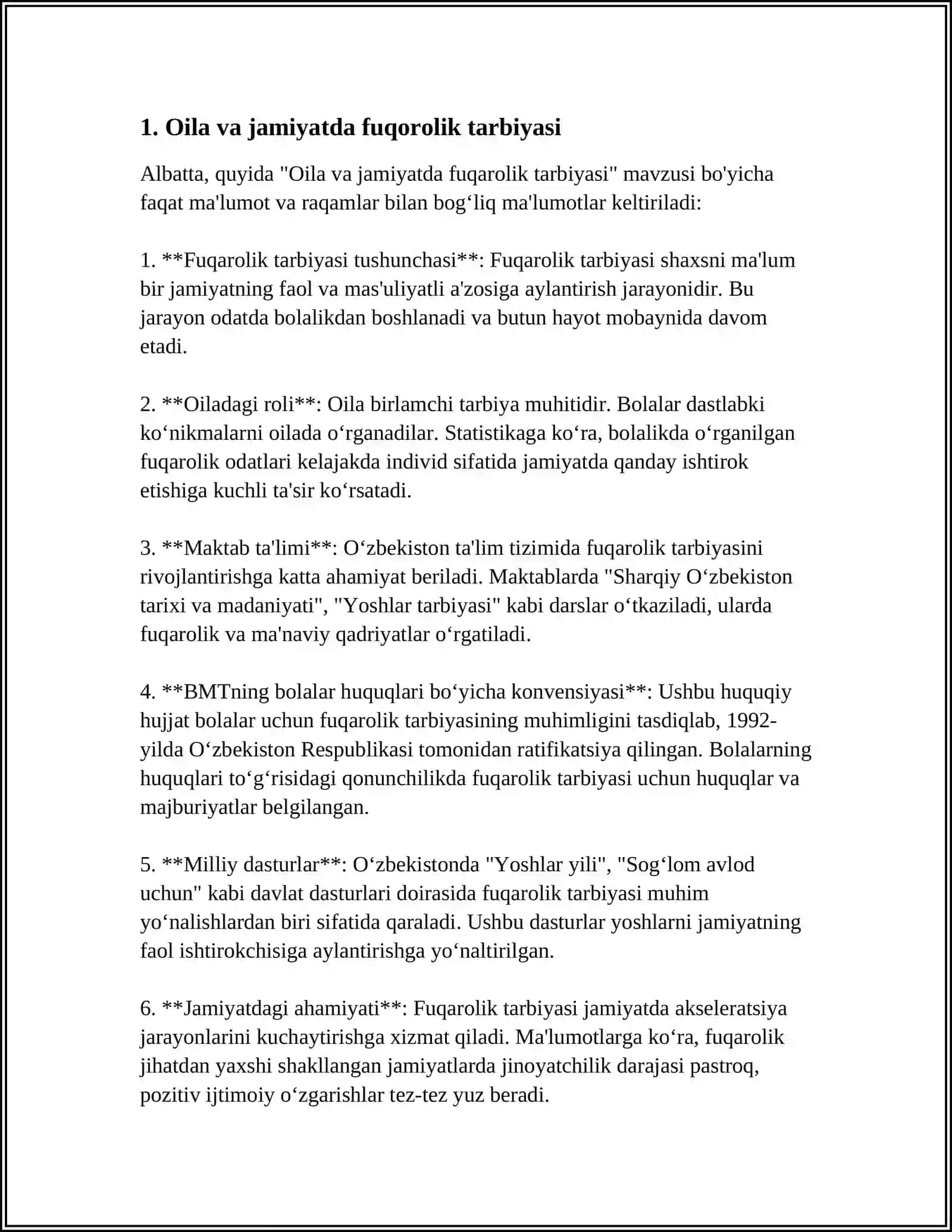 FUQOROLIK TARBIYASI 4