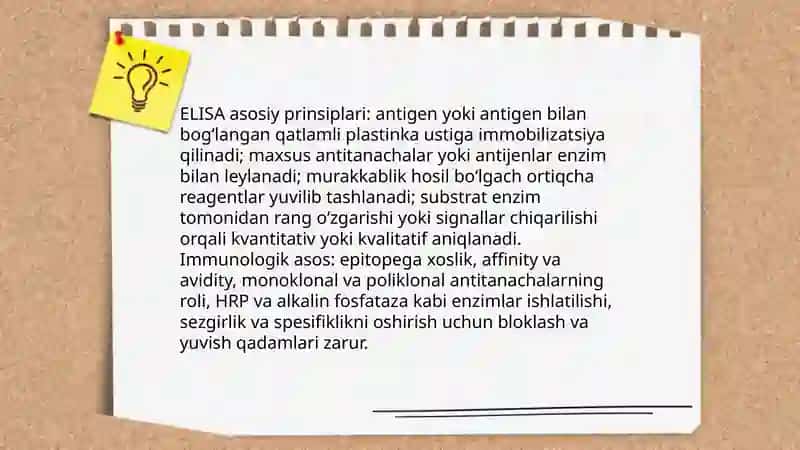 IFA (ELISA) Immoferment taxlili reakciyasi bilan tanishish 4
