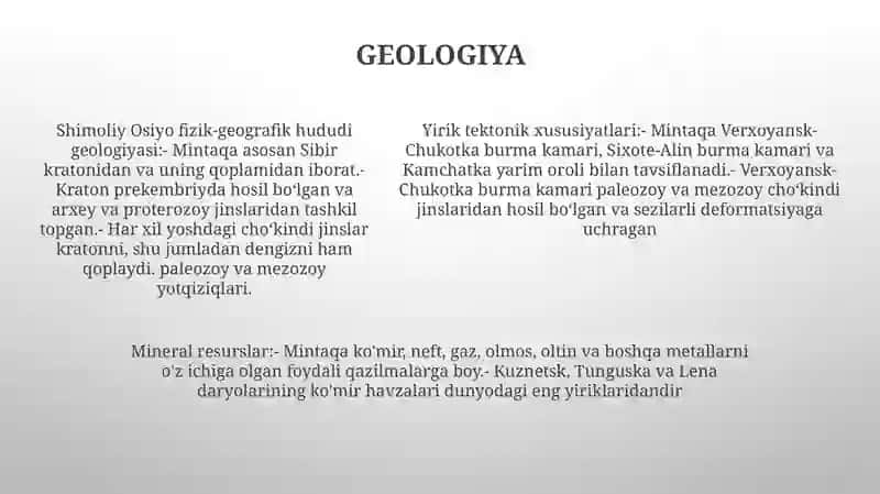 Shimoliy Osiyo Tabiiy Geografik Rayoni 4