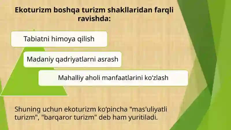 EKOTURIZM RIVOJLANGAN XORIJ DAVLATLARINING TAJRIBALARI. 4