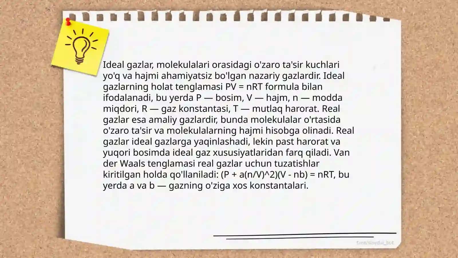 Ideal va real eksperiment 4