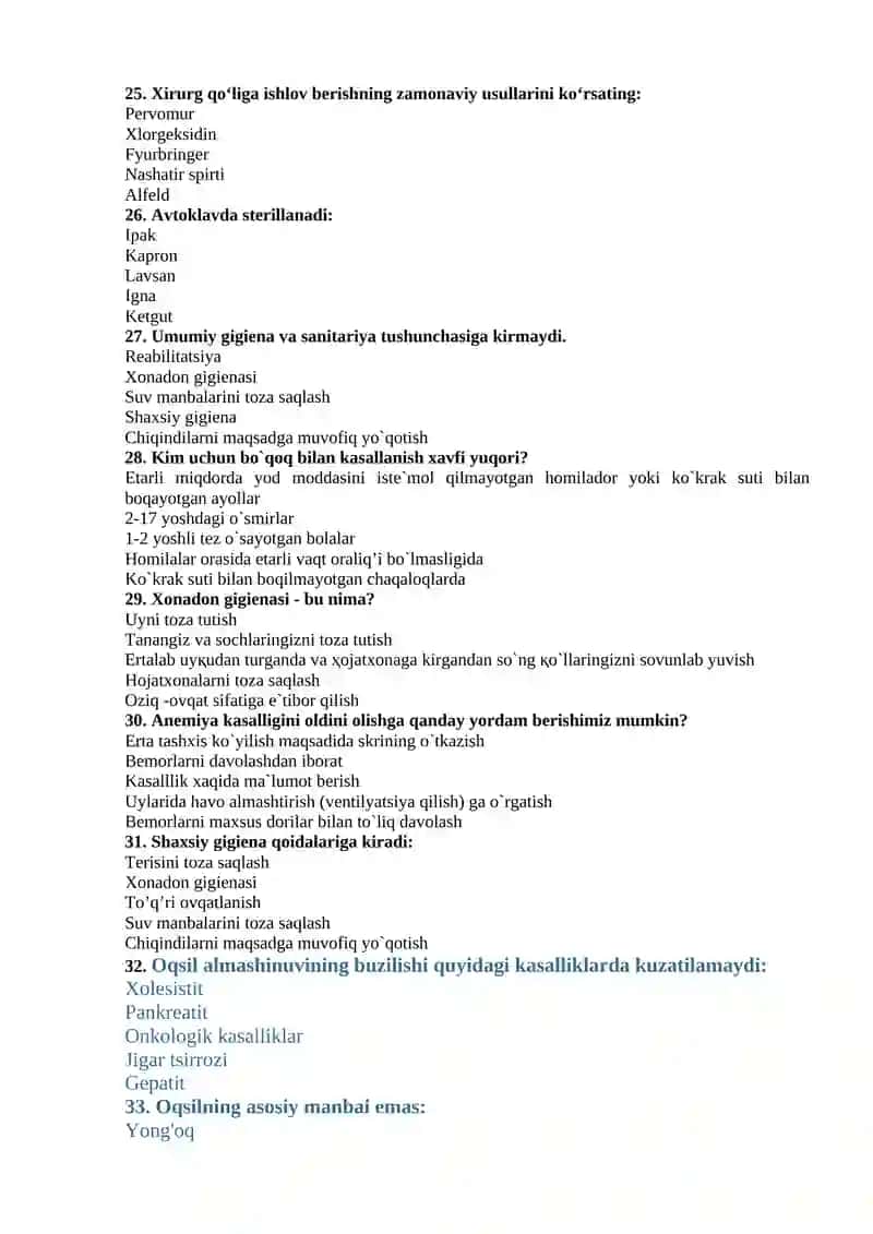 Tibbiyot kasbiga kirish (xirurgiya) 4