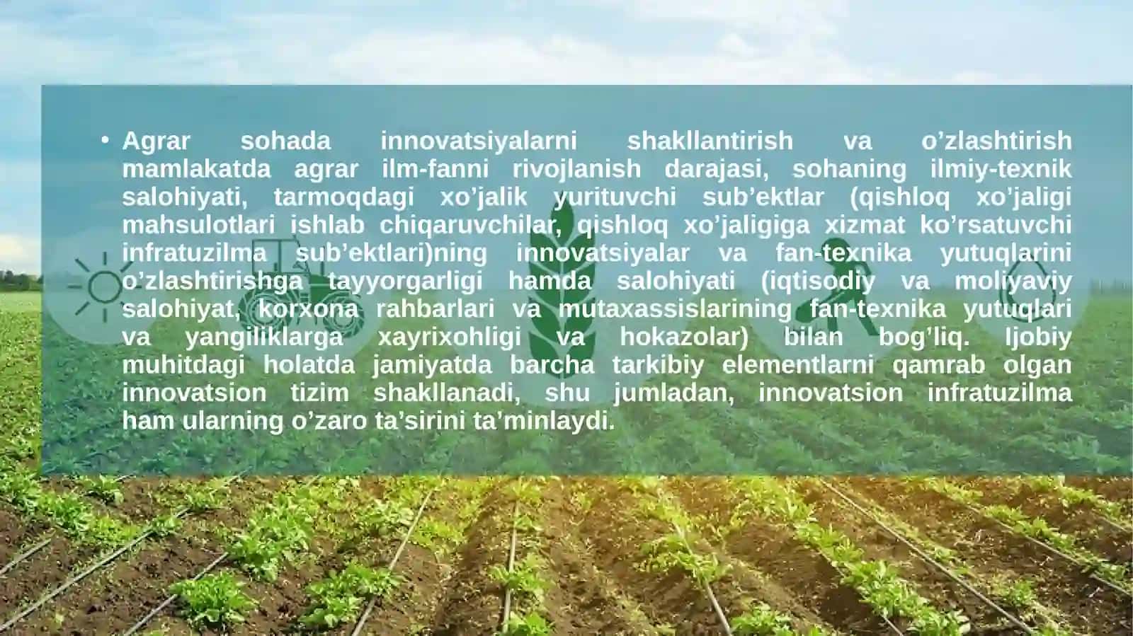 Agrobiznesdainnovatsion faoliyat subyektlari 4
