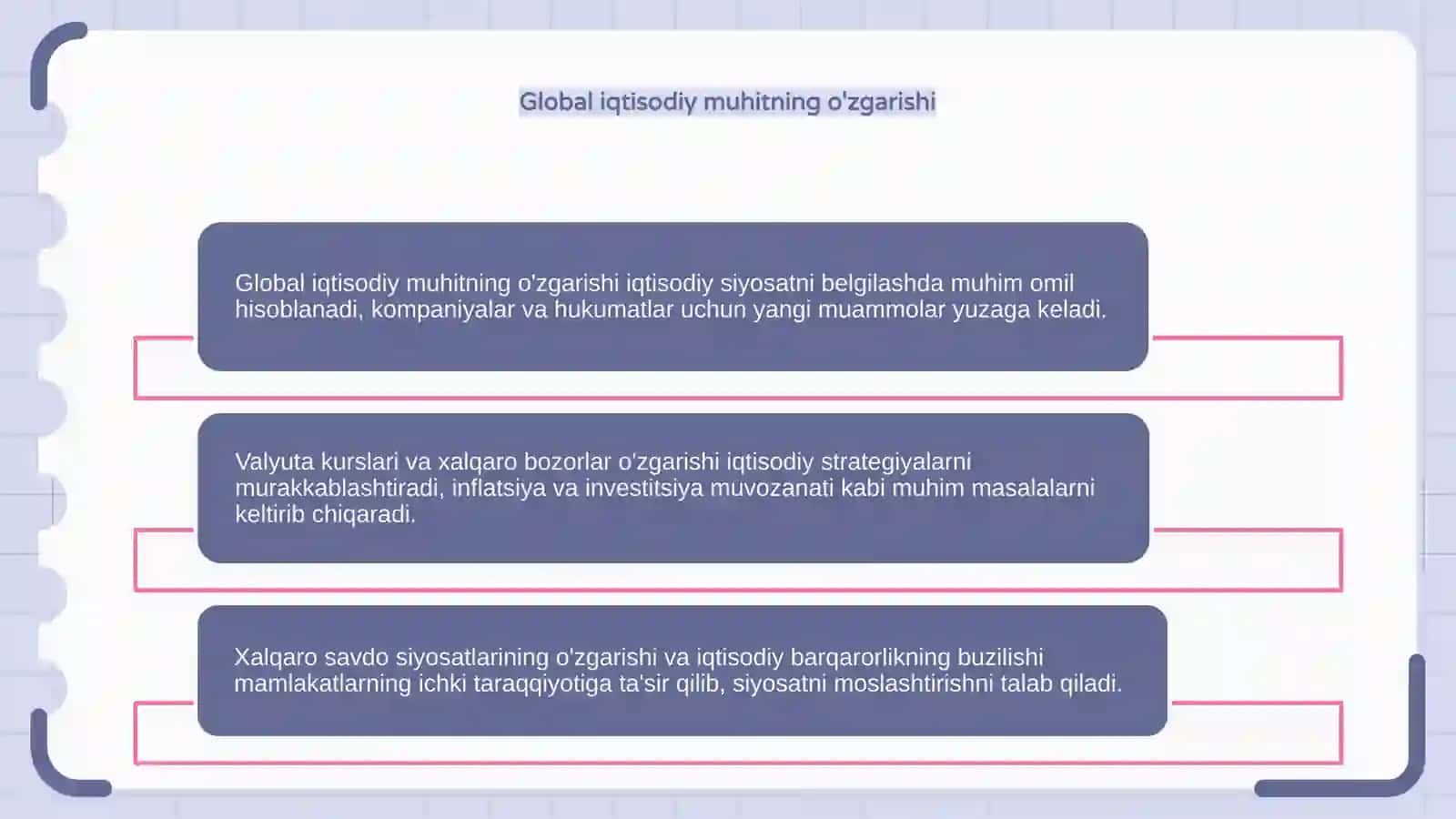 Iqtisodiy siyosatni olib borishni murakkablashtiruvchi omillar 4