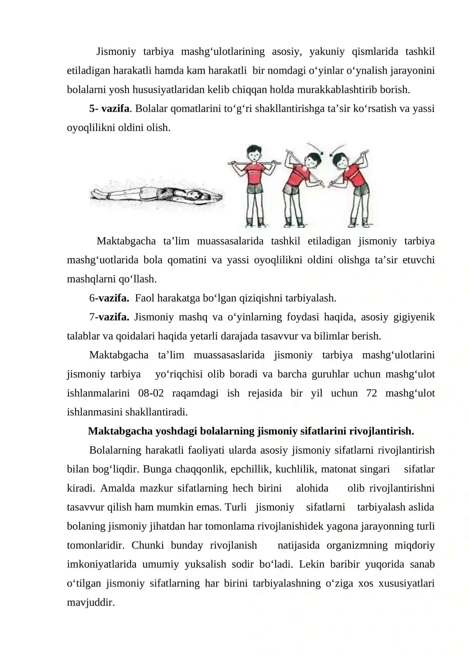 Jismoniy tarbiya mashg‘ulotlarining tuzilishi va mazmuni 4