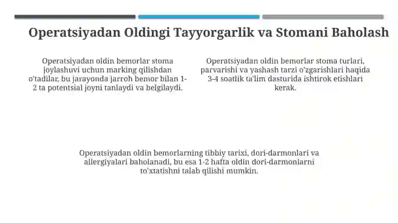 Xirurgik stomani parvarish qilish 4