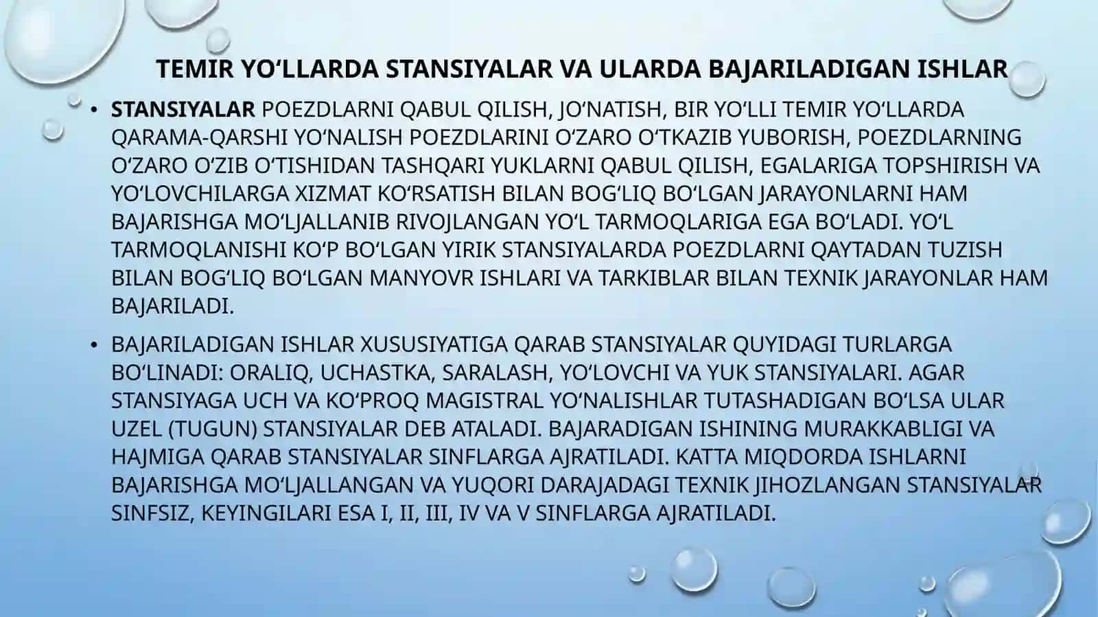 STANSIYA XO’JALIGINING INSHOOT VA QURILMALARI 4