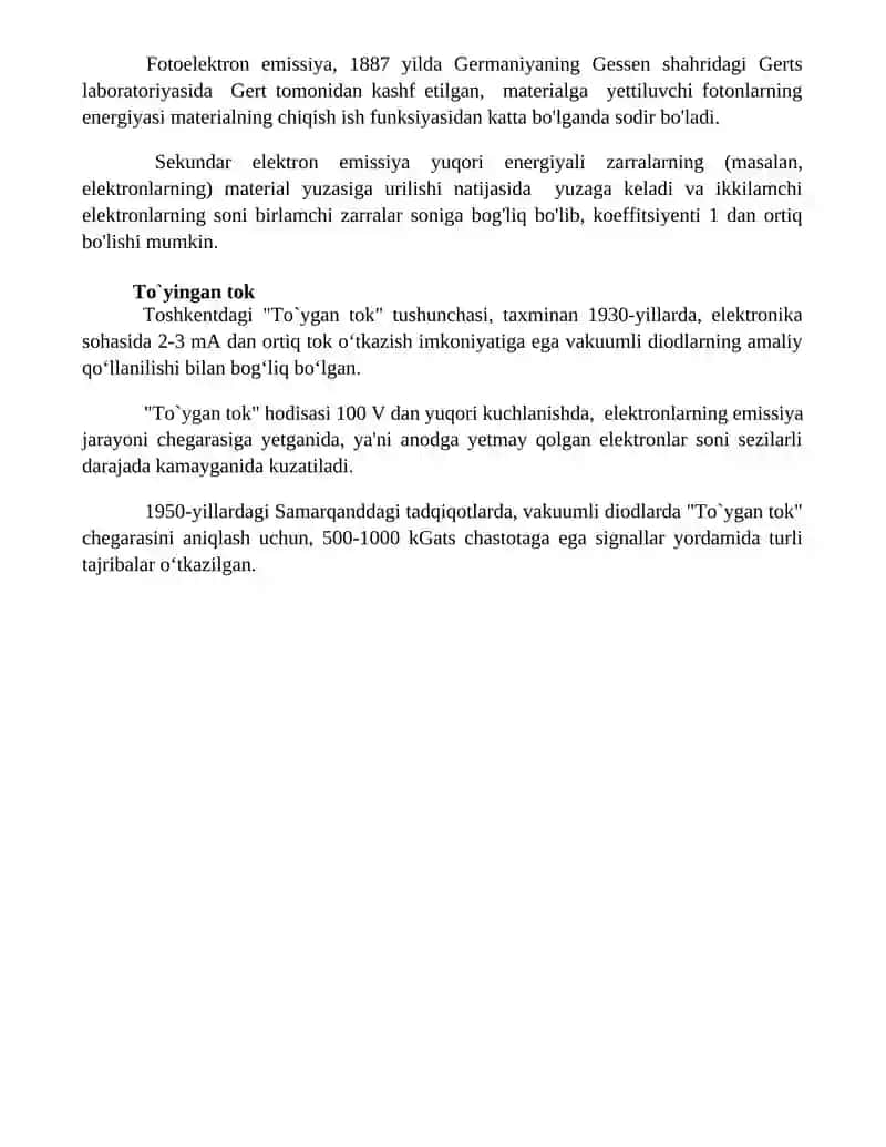 Vakuumli diod va uning volt amper xarakteristikasi 4