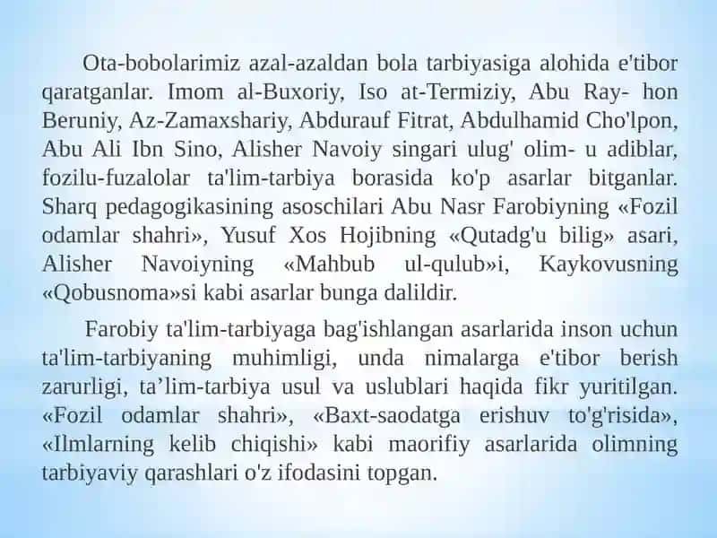 Maktabgacha ta`lim-tarbiyapedagogikasining umumiyasoslari 4