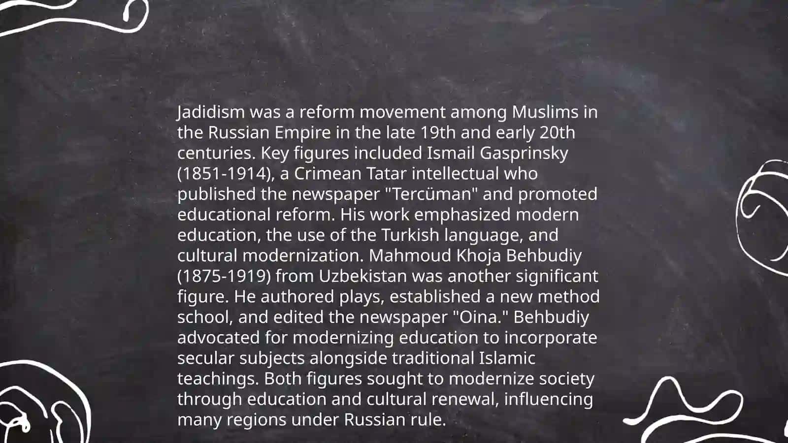 Jadidism movement and importance, manifestations of Jadidism in Turkestan 4