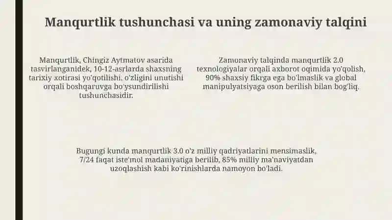 Virtual-tutqunlik manqurtluk voditasi 4