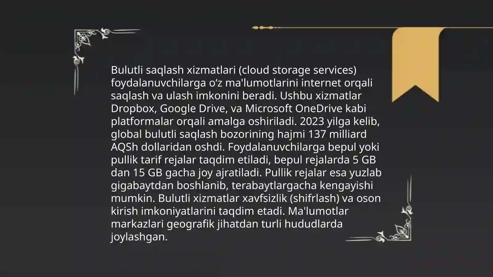Bulutli texnologiyalarni joriy etish 4