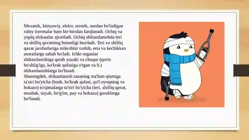 Travmatizm haqida ma’lumot. Profilaktikasi nimadan iborat 4