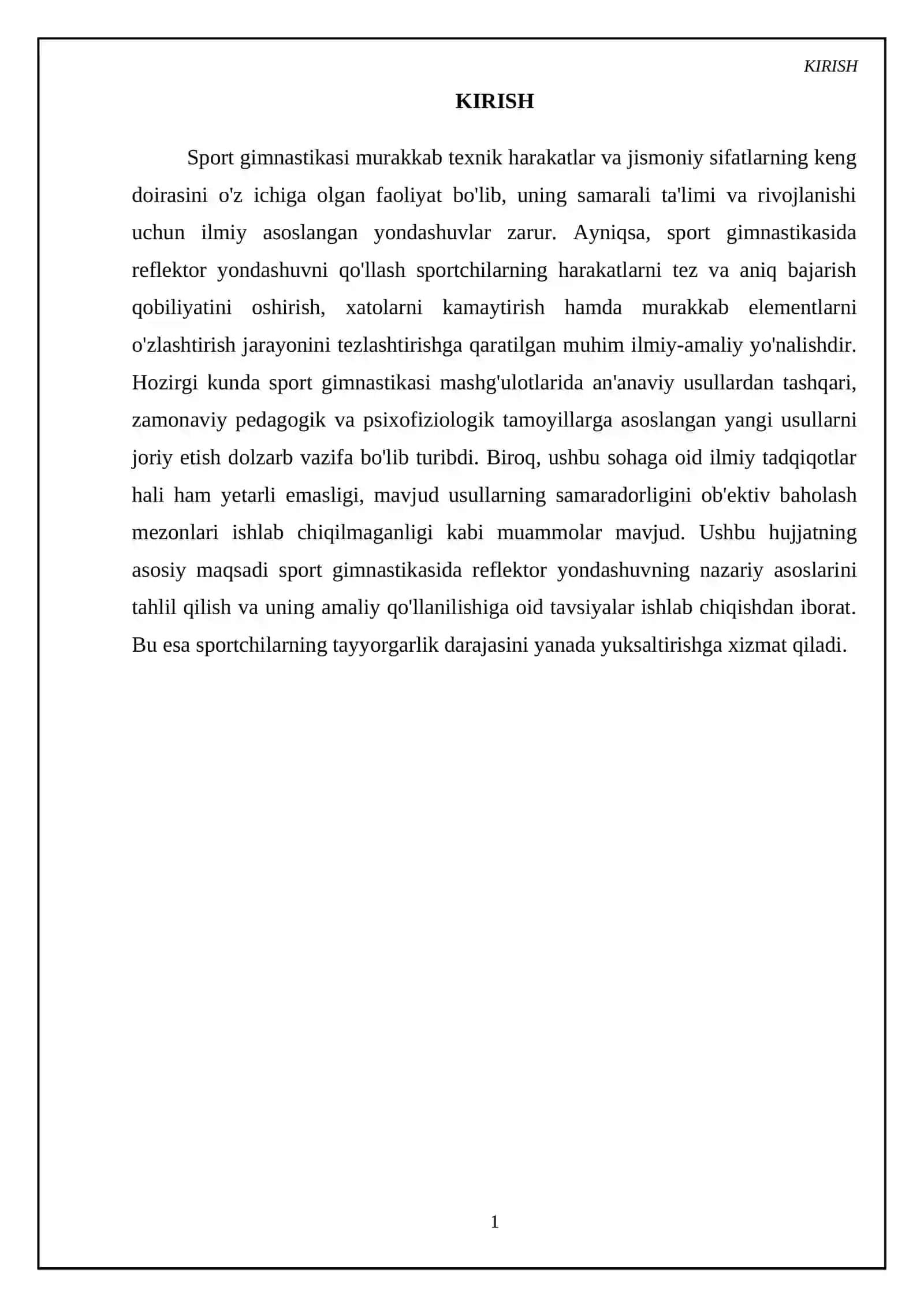 Sport gimnastikasida reflektor yondashuv 4