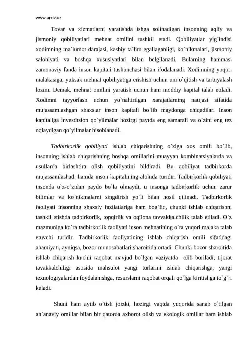 Ishlab chiqarish 4