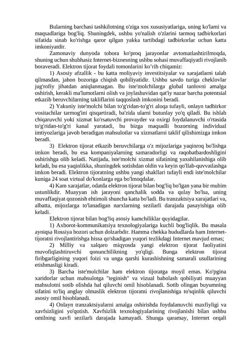 Mobil tijorat Elektron bozor va mobil tijorat texnologiyalari 4