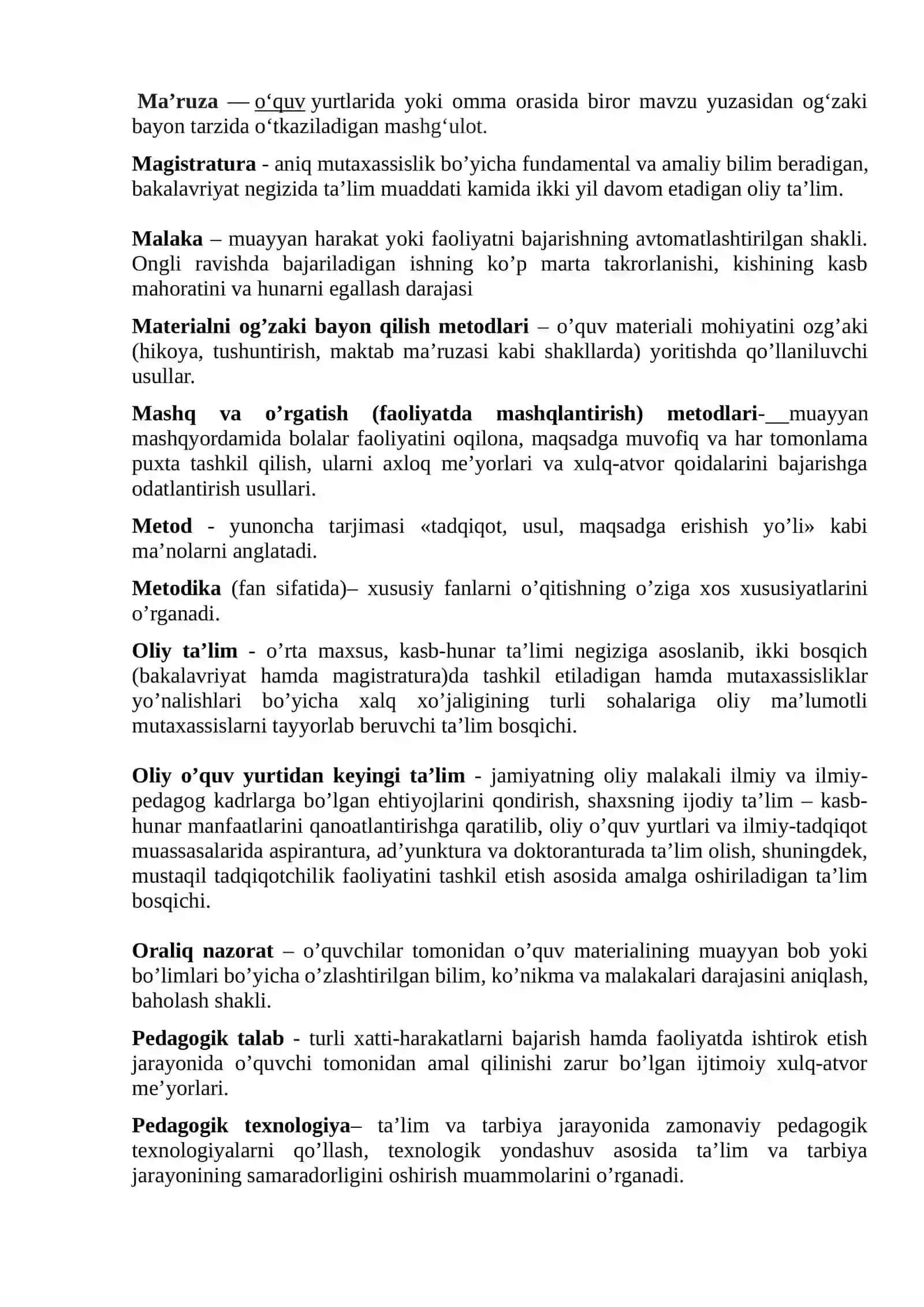 Bo’lajak o’qituvchilarni pedagogik faoliyatga tayyorlashda “mutaxassislikka kirish” fanining o’rni va ahamiyat 4