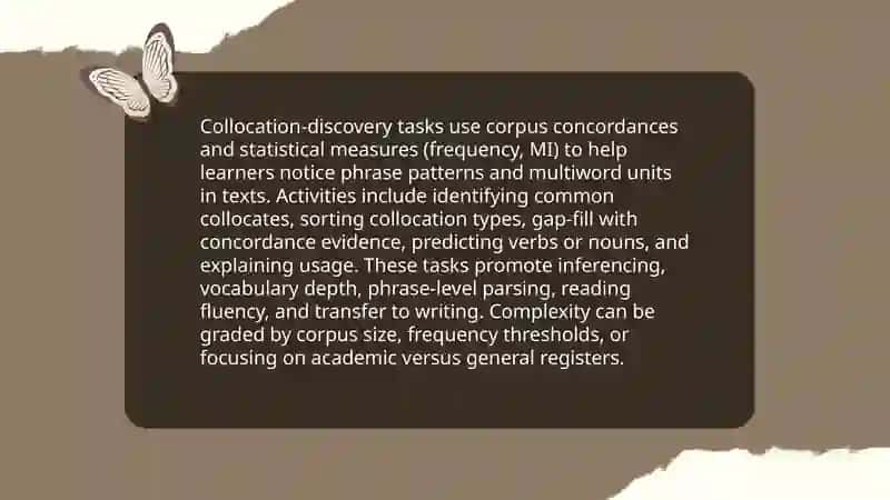 Concordance-line exercises for skimming and scanning 4