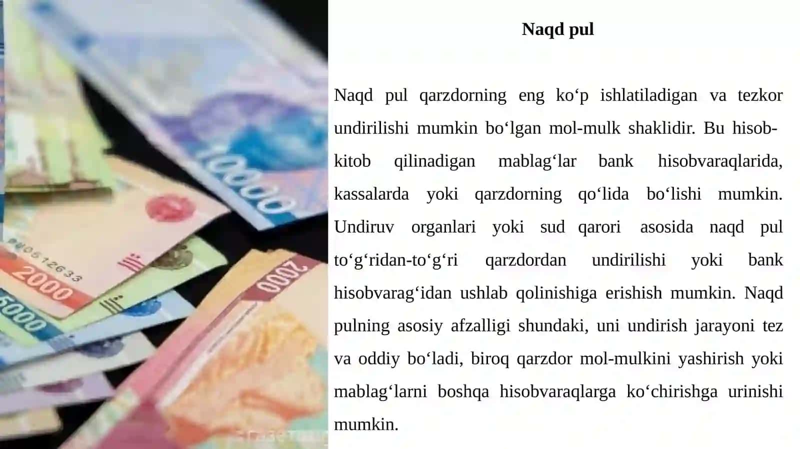 UNDIRUVNI QARZDORNI MOL MULKIGA QARATISH 4
