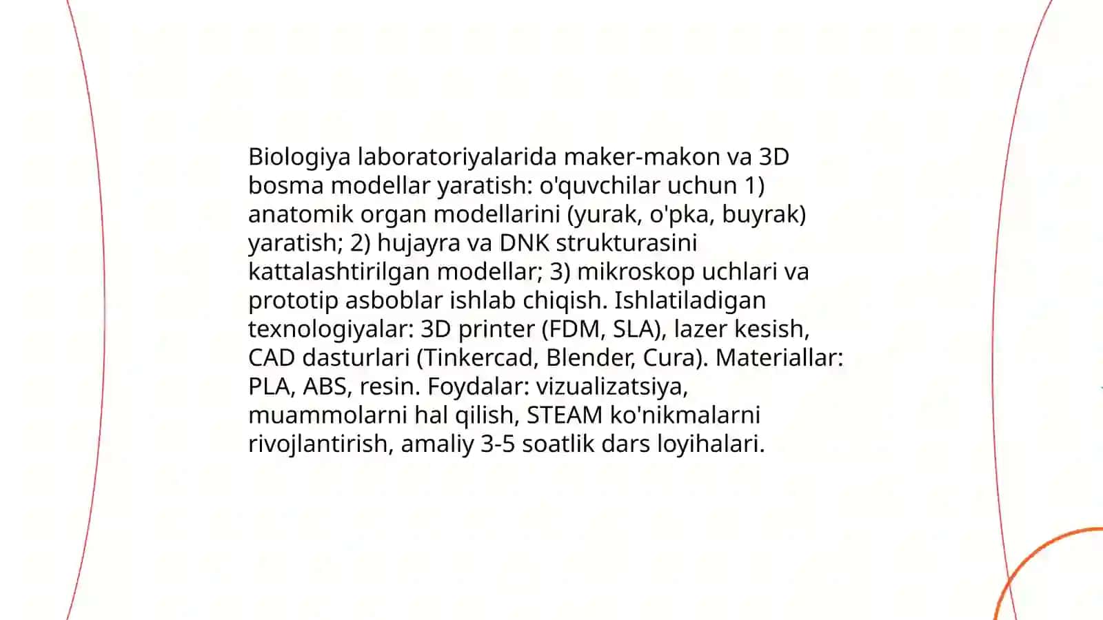 STEAM (STEM +Art) integratsiyasi orqali biologiyani o'qitish 4