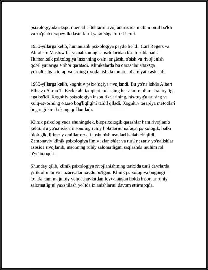 KLINIK PSIXALOGIYAGA OID ILK PSIXALOGIK QARASHLAR 4