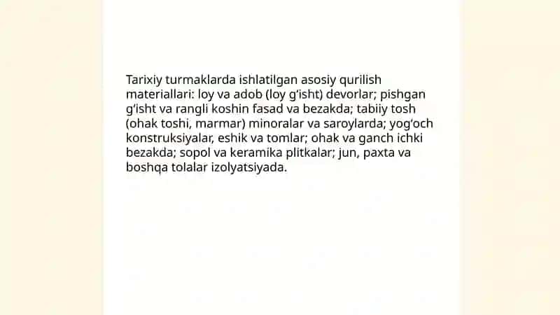 Tarixiy turmaklar 4