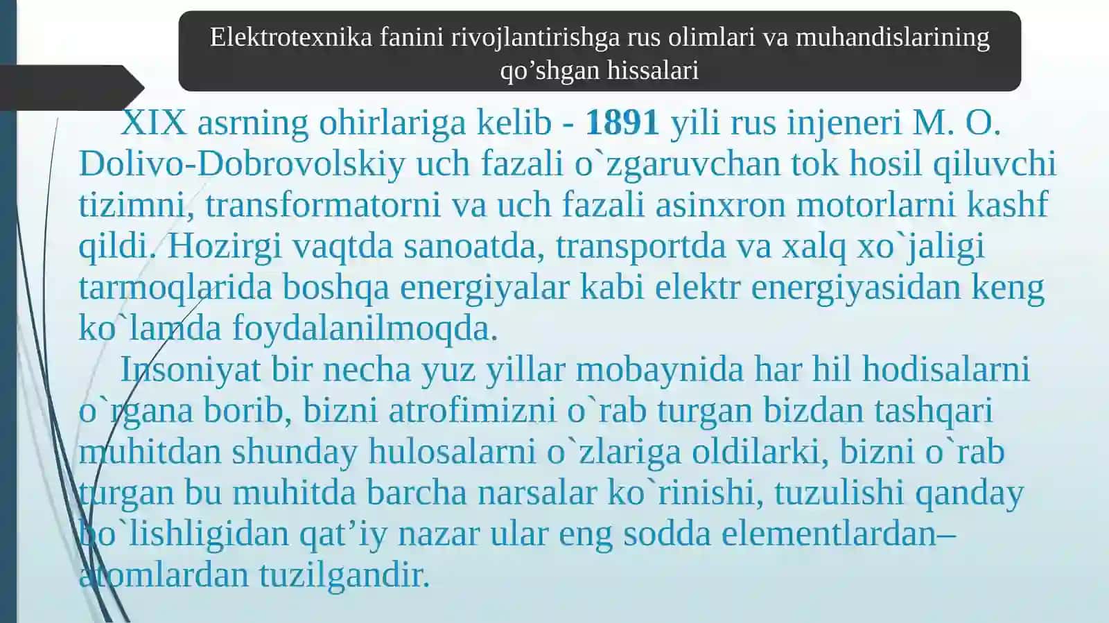 Elektrotexnika va Elektronika. ELEKTROTEXNIKA VA ELEKTRONIKA” FANIGA KIRISH 4