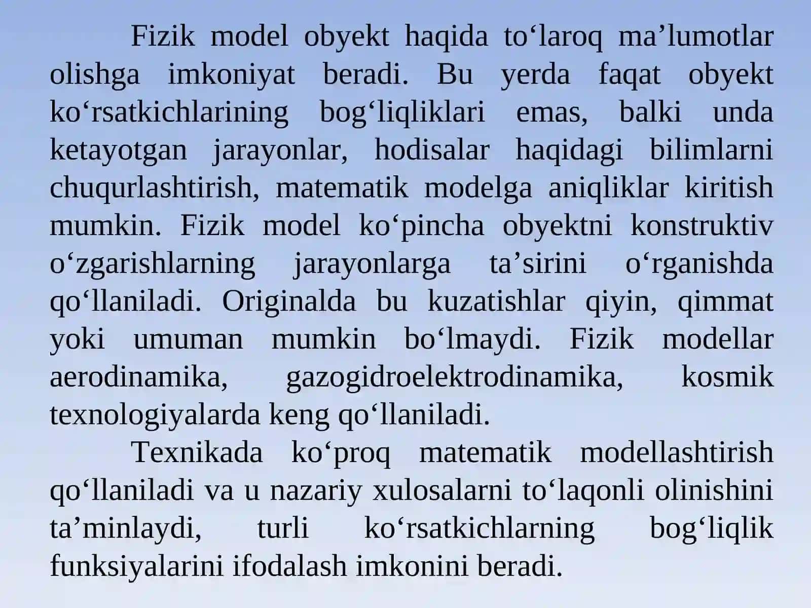 Ilmiy tadqiqot ishlarida modellashtirish 4