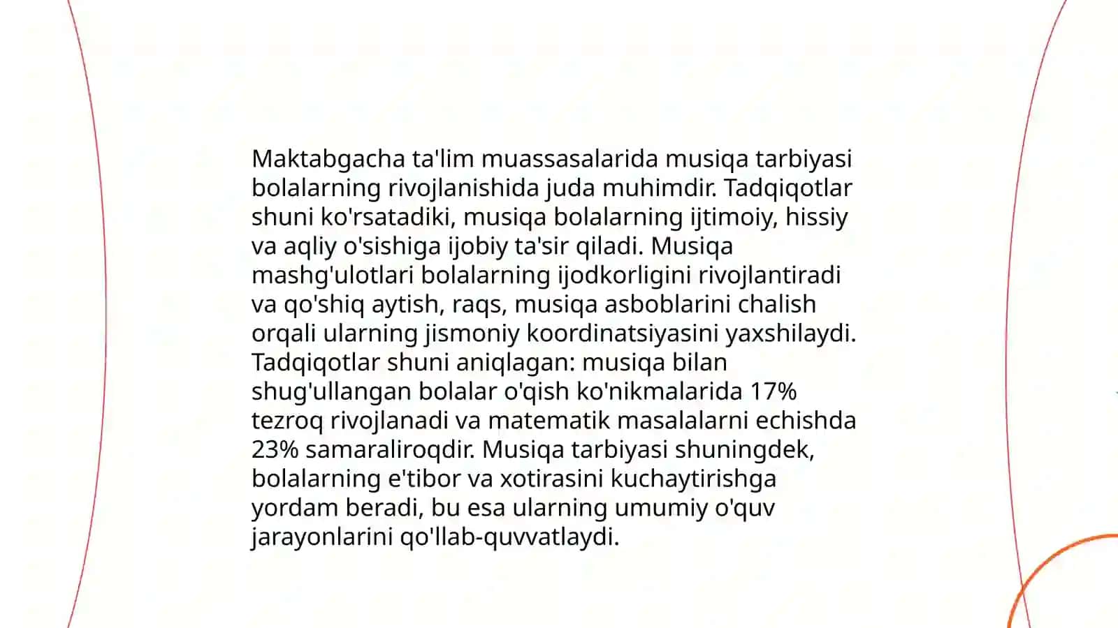 Maktabgacha ta'lim muassasalarida musiqa mashg'ulotlarini tashkil etish hamda hamkorlik faoliyatlarda yuzaga keladigan kasbiy muammolarni bartaraf etish 4