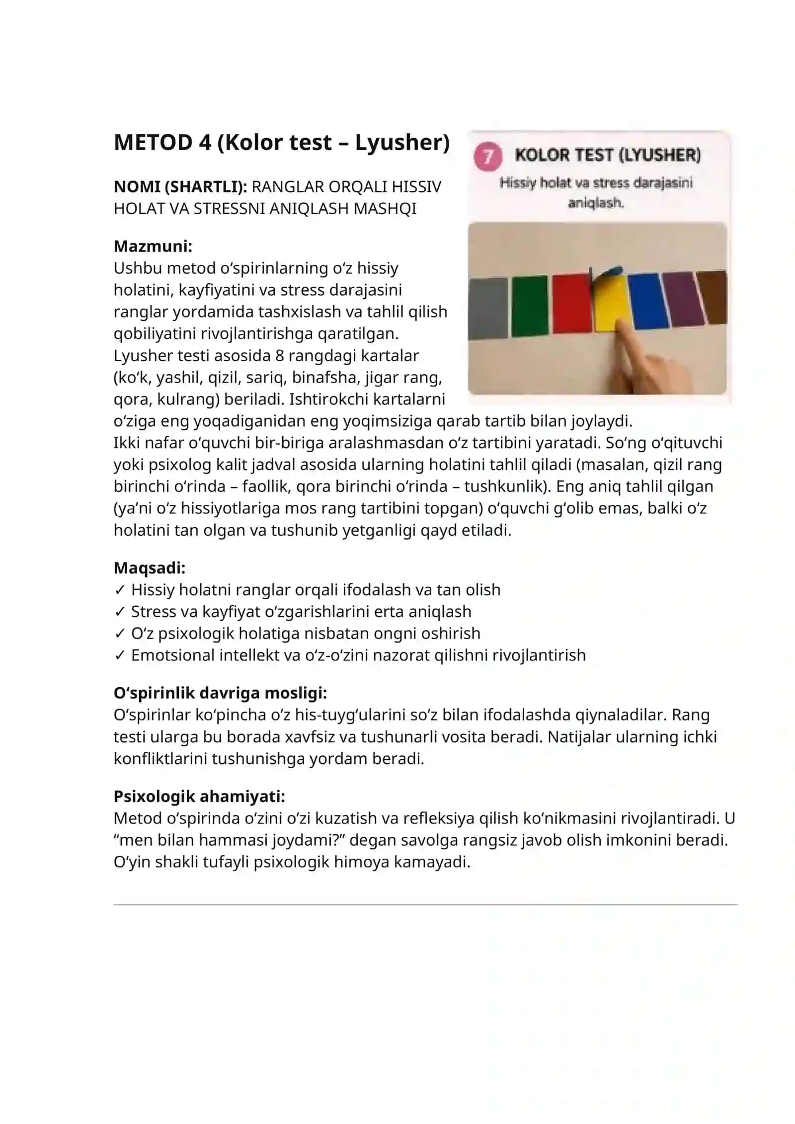 Pedagogika. Boshlang'ich sinflar uchun 10 ta metod 4